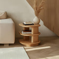 Mid Century Modern Small Wood Side Table, Handcrafted End Table & Nightstand for Living Room, Reading Nook