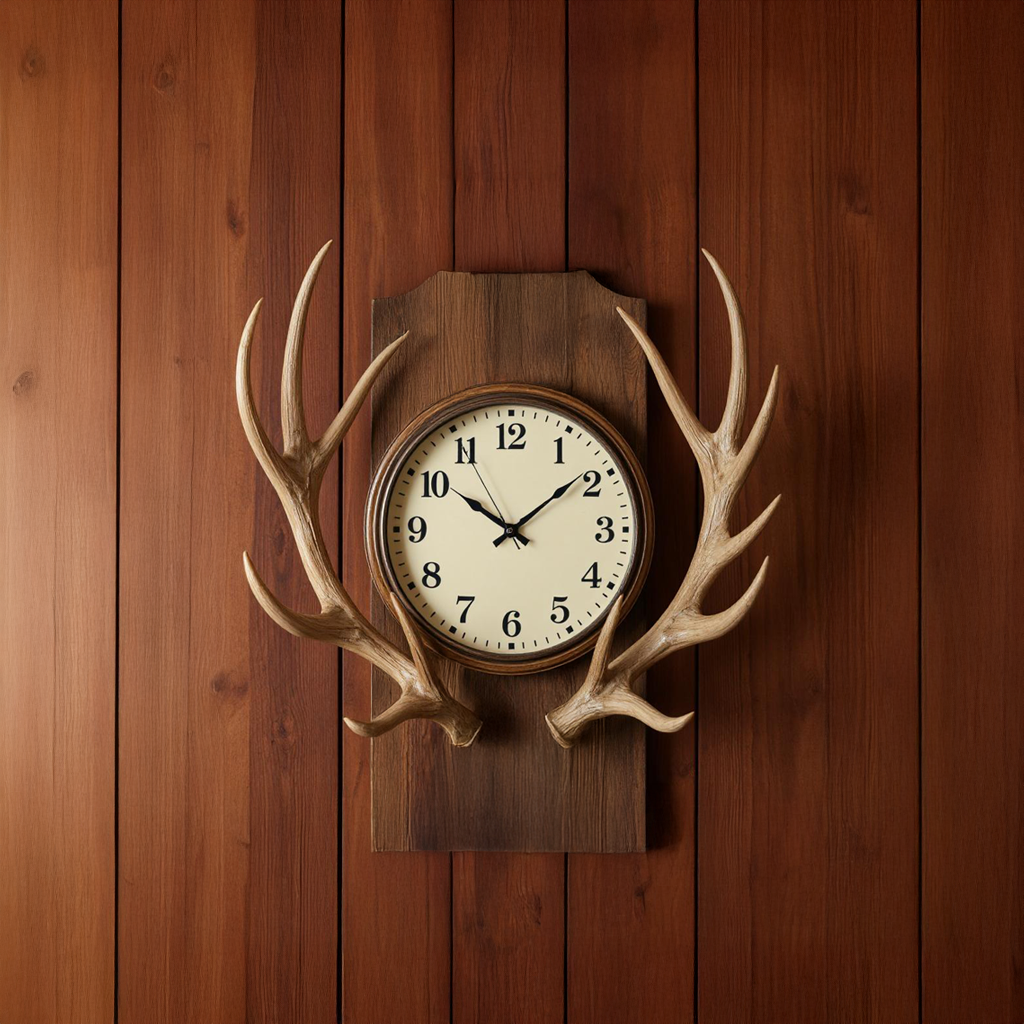 Rustic Tree Slice Wall Clock Kitchen Or Entryway