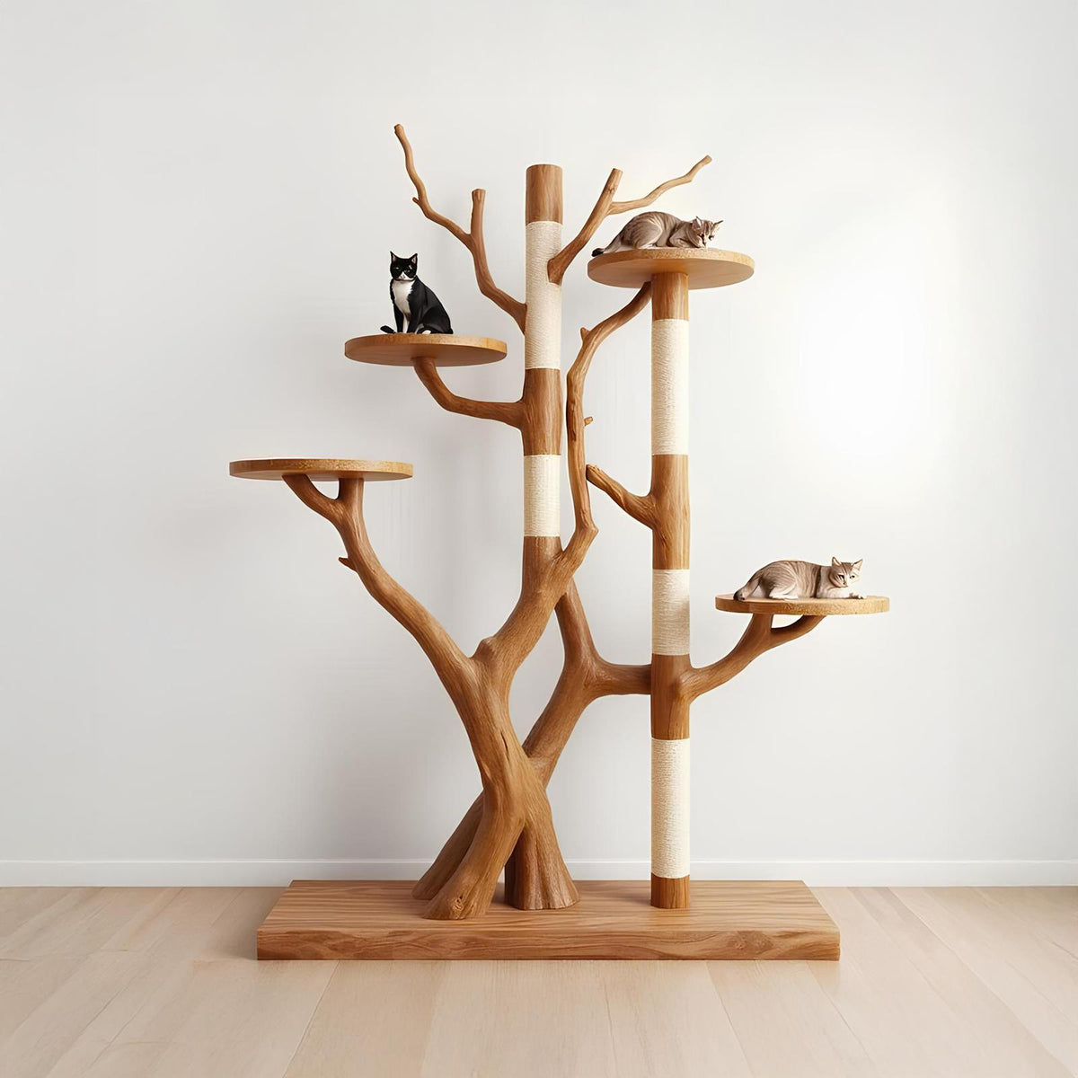 Rustic Tree Cat Tower Modern Living Room SINLSATT028