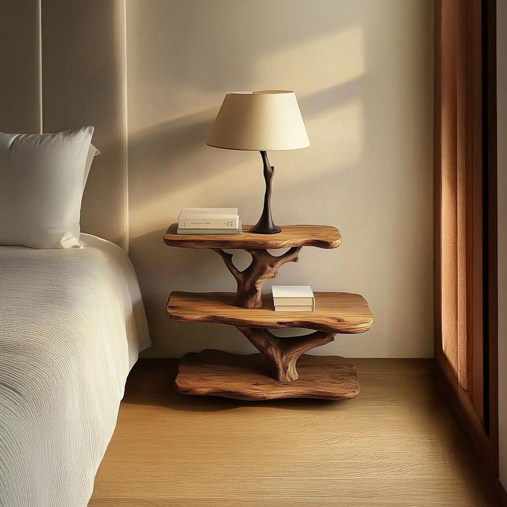 Rustic Tree Nightstand Bedroom And Guest Room