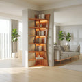 Rustic Corner Bookshelf Decor Cozy Room