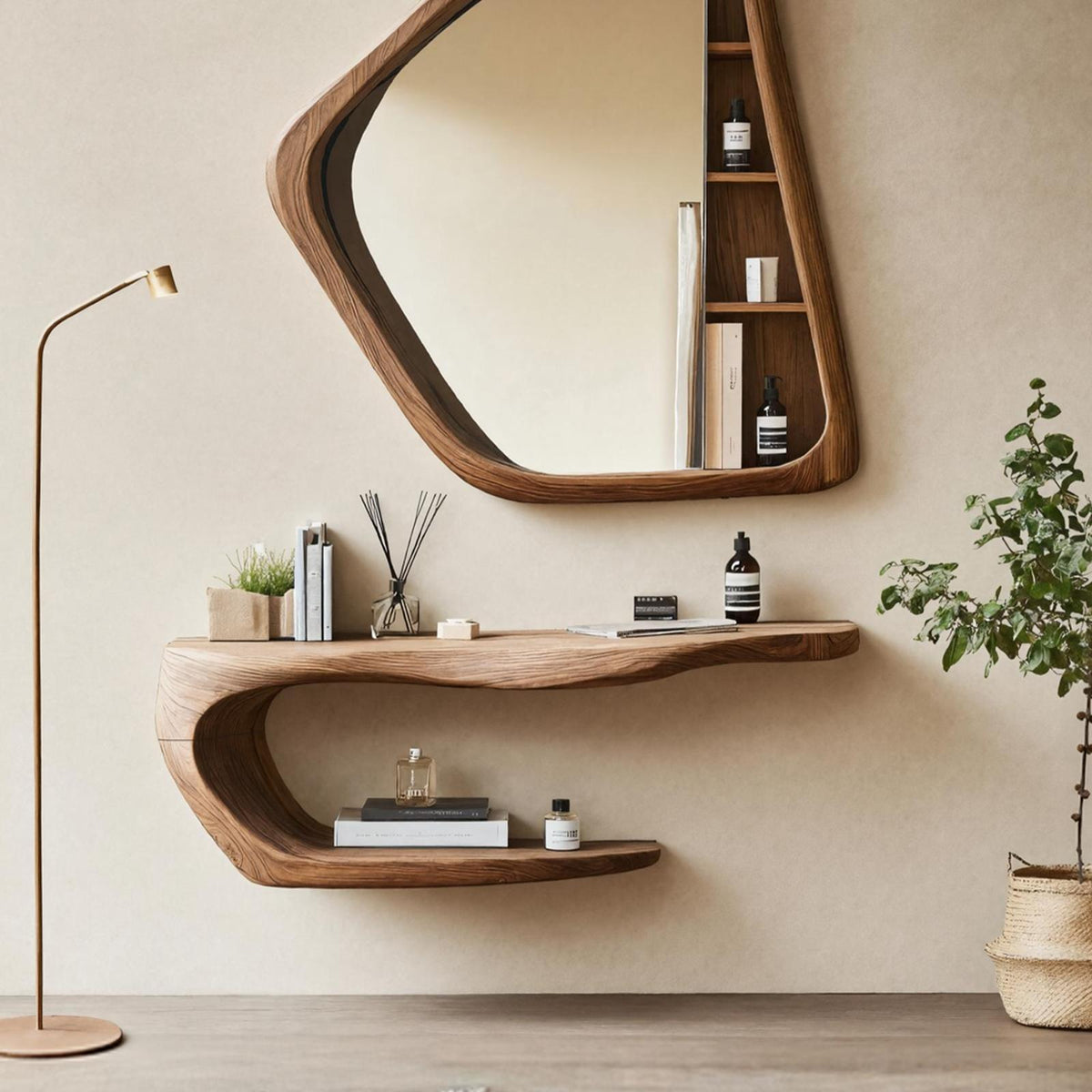 Handcrafted Live Edge Vanity for Stylish Bathroom Design