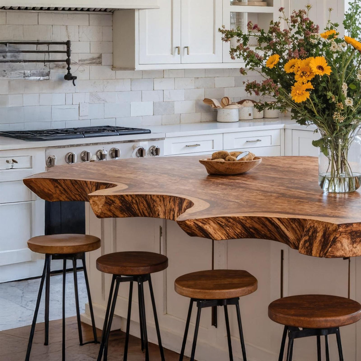 Rustic Kitchen Countertop Authentic Kitchen Design Upgrade