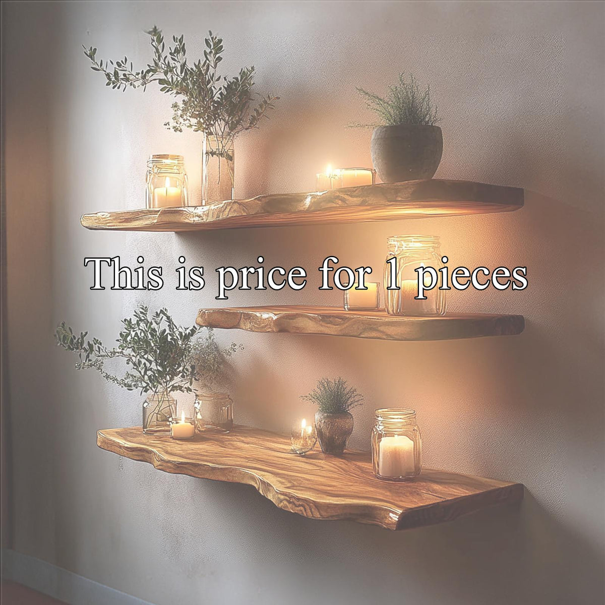 Rustic Floating Shelf Cozy Living Room Or Bedroom