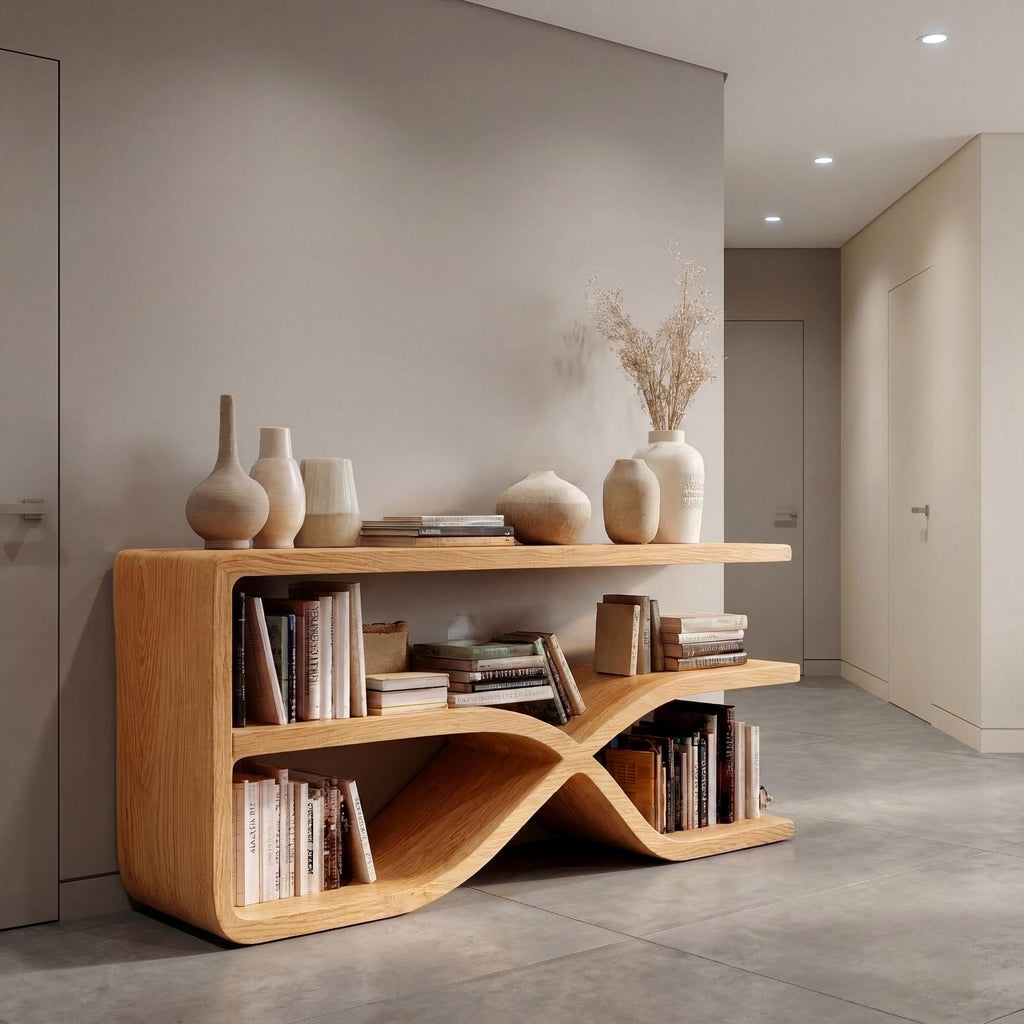 Modern Wooden Console Table For Living Room