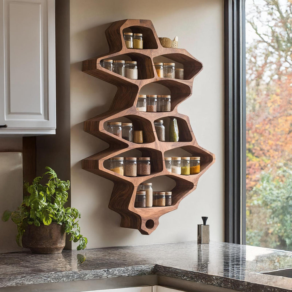 Farmhouse Style Spice Storage Cabinet For Kitchen Use