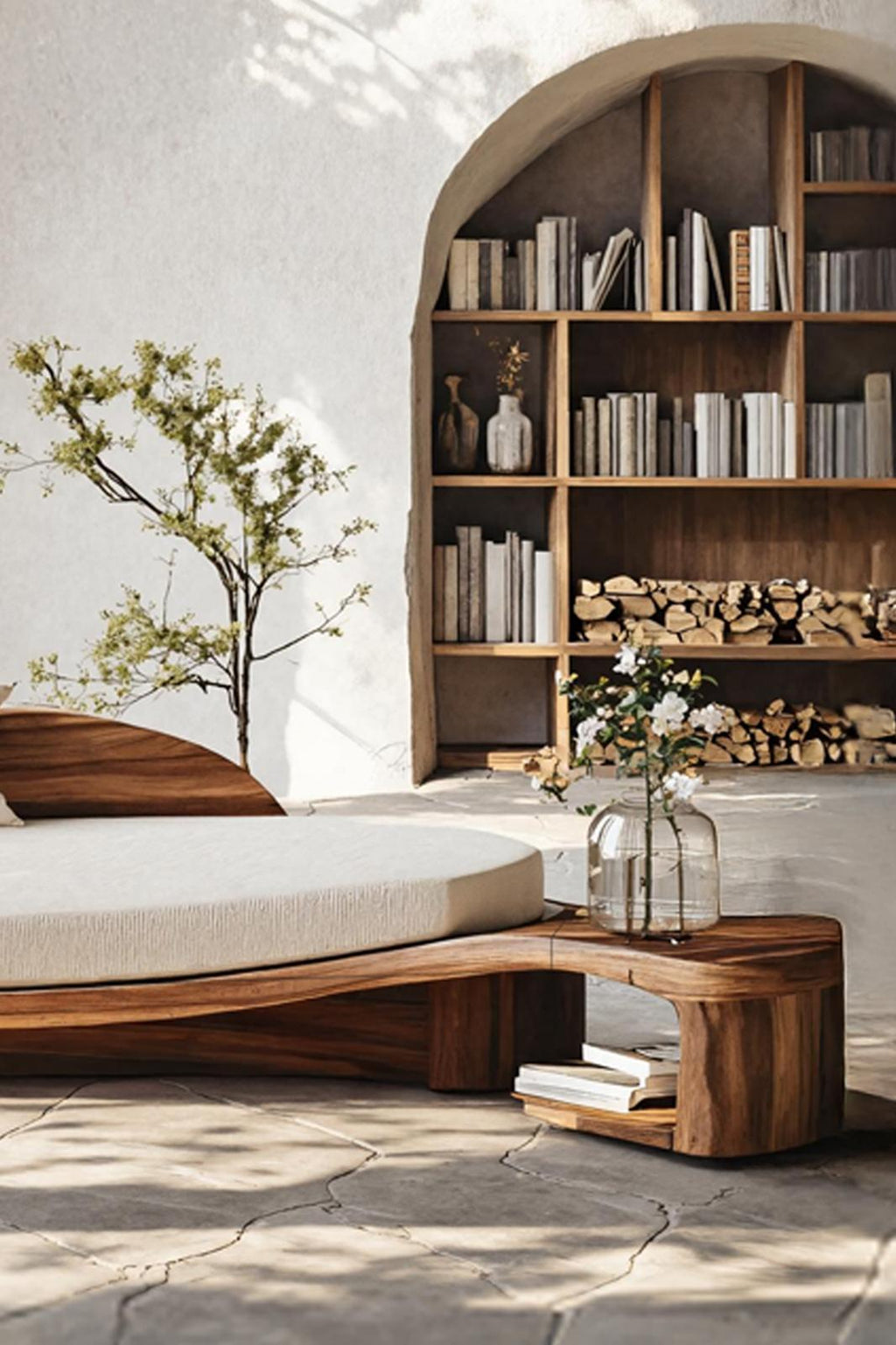 Handcrafted Wooden Daybed For Classic Bedroom Furniture Design