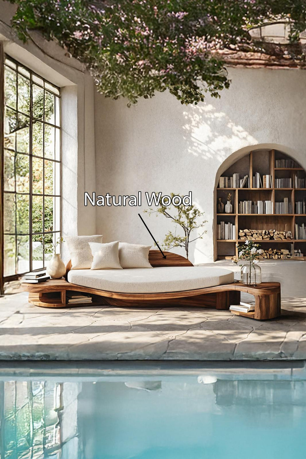 Handcrafted Wooden Daybed For Classic Bedroom Furniture Design