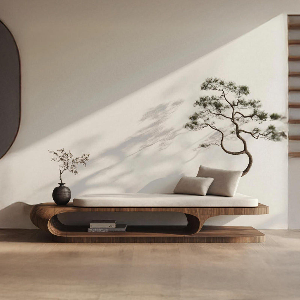 Handcrafted Solid Wood Garden Daybed For Bedroom Furniture Decor