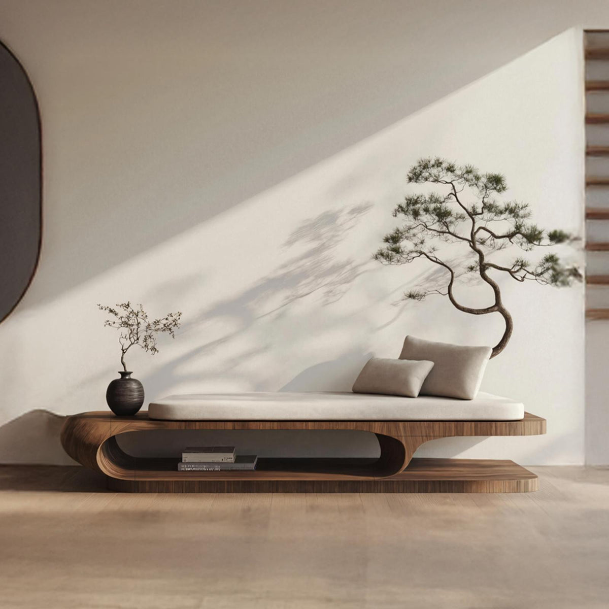 Handcrafted Solid Wood Garden Daybed For Bedroom Furniture Decor