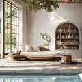 Handcrafted Wooden Daybed For Classic Bedroom Furniture Design