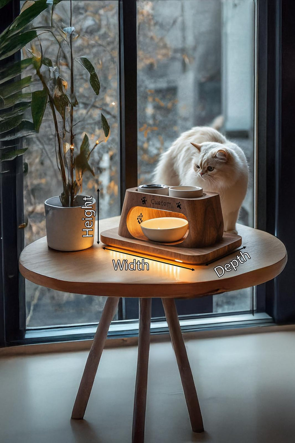 Rustic Handmade Pet Feeding Stand For Home Use SILDTTRDBS004
