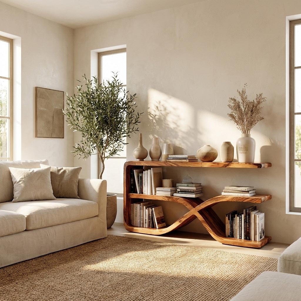 Modern Wooden Console Table For Living Room