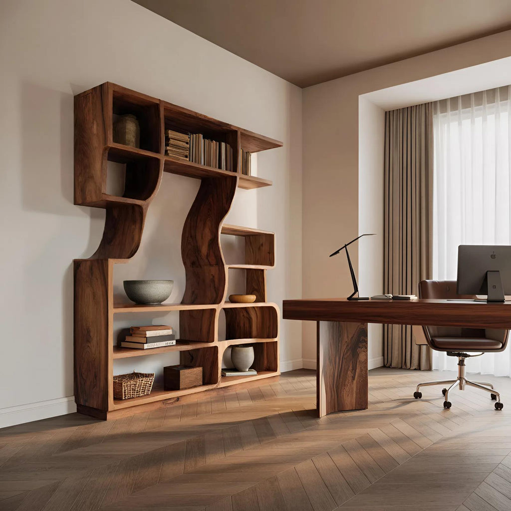 Artisan Carved Bookshelf For Modern Interior RTTHHNBS086