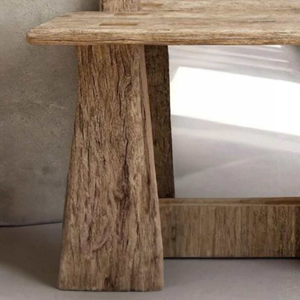 Reclaimed Wood Console Table Live Edge Table SINLCS004