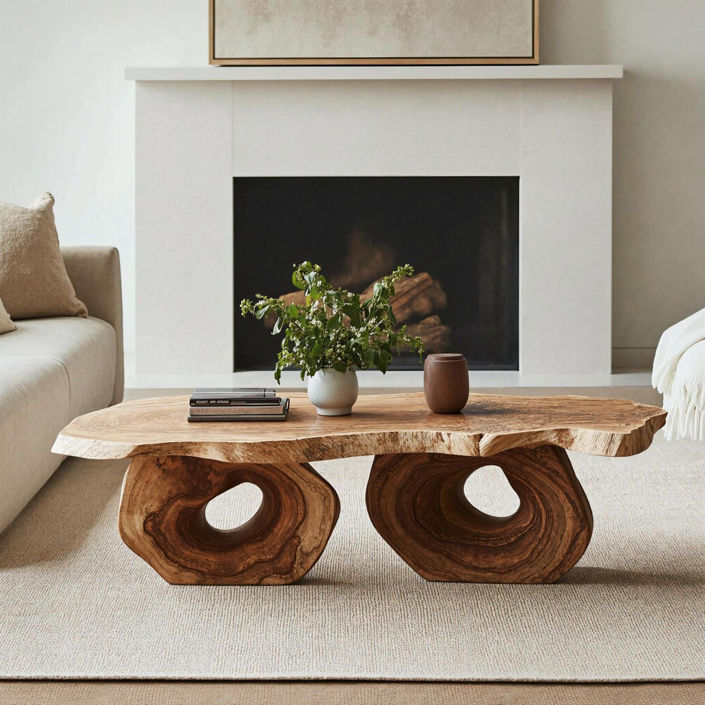Antique Wood Coffee Table For Vintage Home Interiors