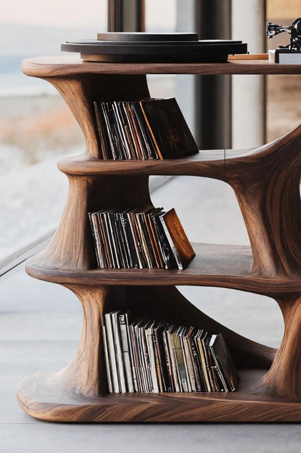Rustic Solid Wood Media Console, Handcrafted TV Stand & Credenza Sideboard Storage Cabinet for Living Room