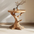 Handcrafted Solid Wood End Table Side Table