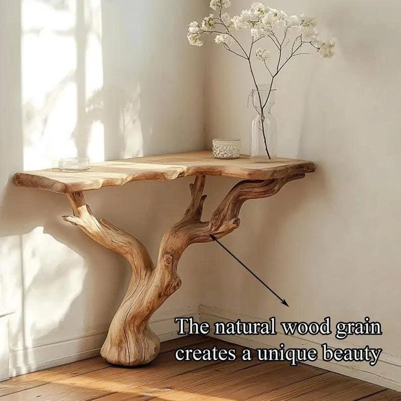 Handcrafted Wooden Corner Table Decor Home Gifts