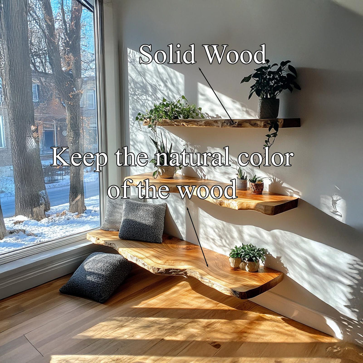 Rustic Floating Shelves Wall Shelves Living Room Decor Gifts