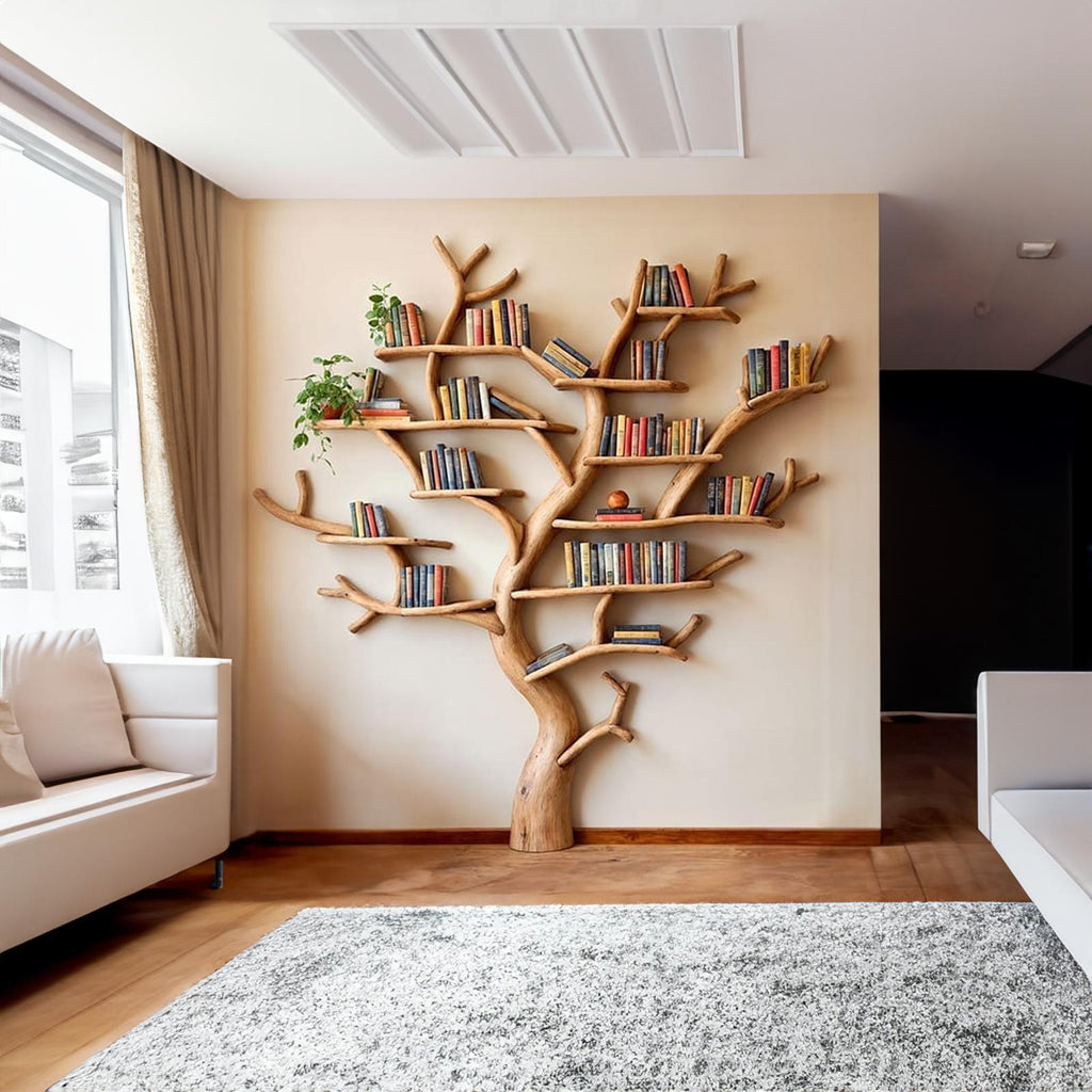 Tree Branch Bookshelf Decor Modern Bookshelf