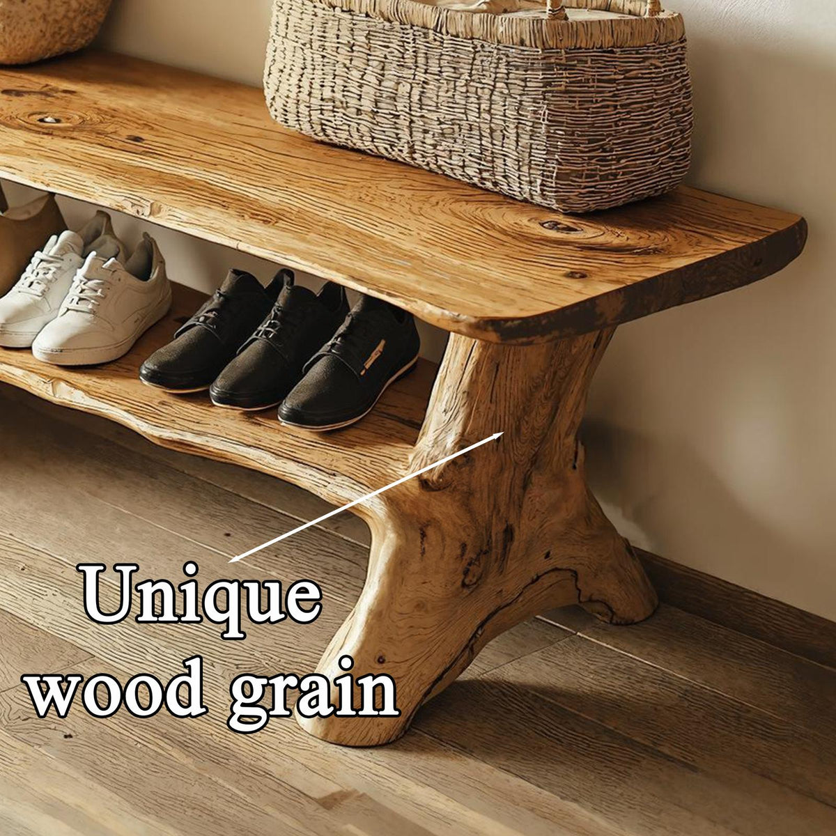 Handmade Hallway Bench Shoe Rack