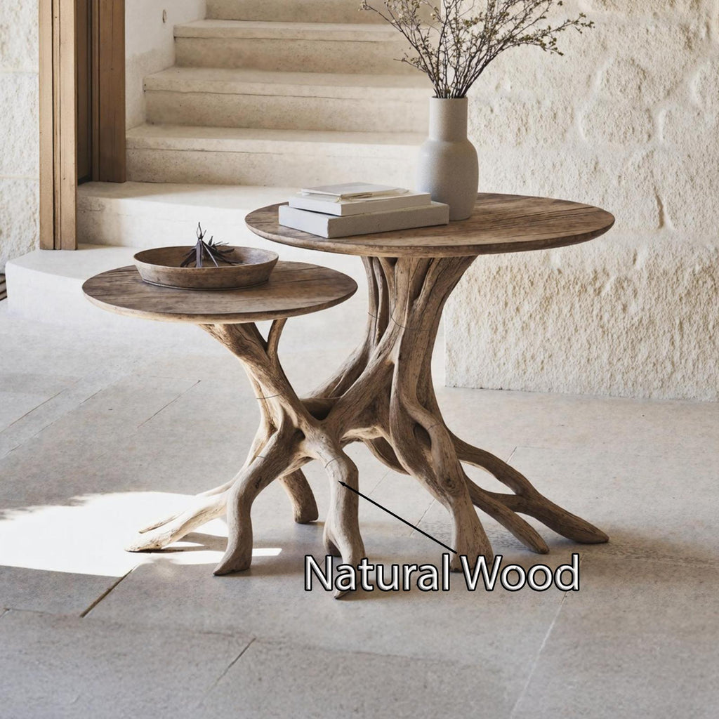 Mid Century Live Edge End Table Home Decor