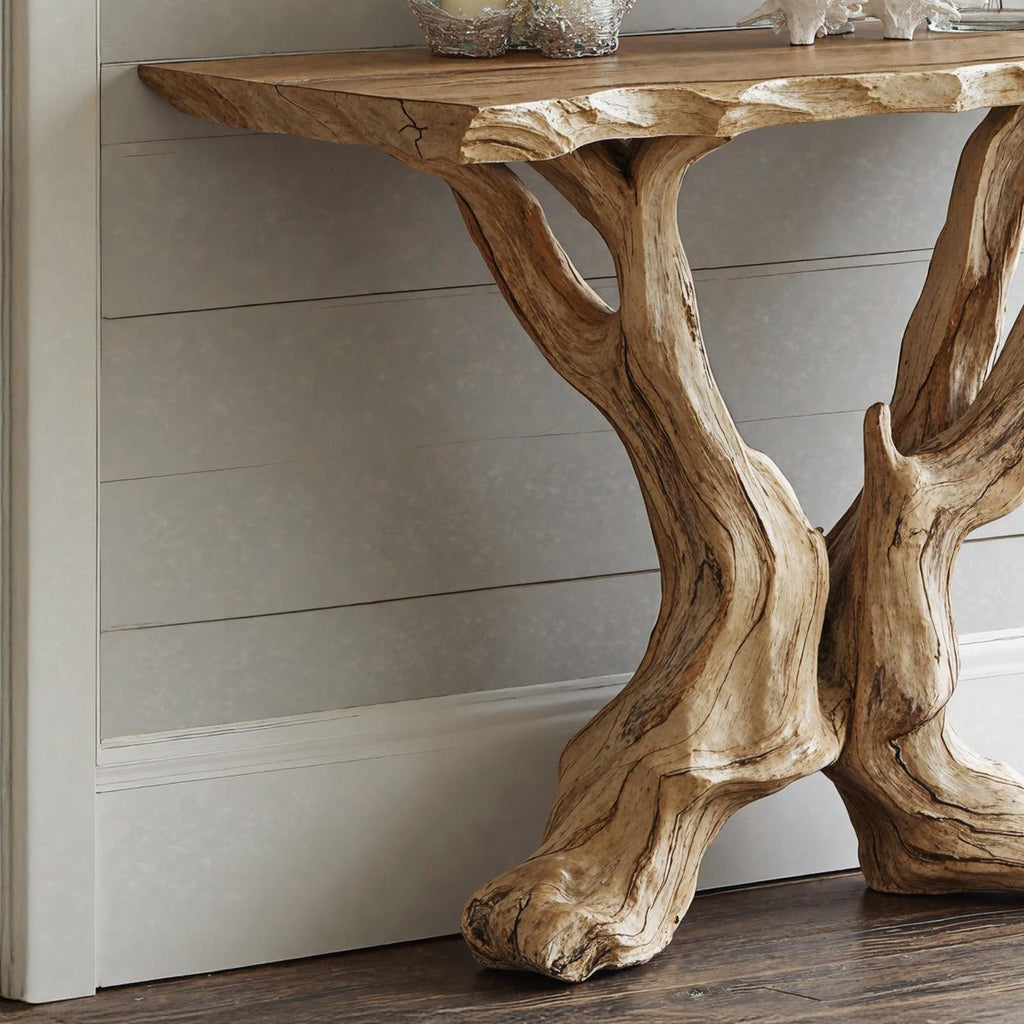 Live Edge Side Table Handcrafted For Vintage Interiors