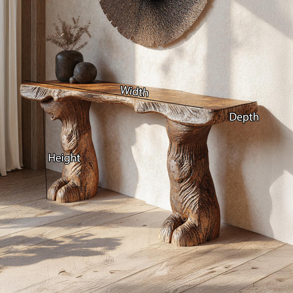 Rustic Console Table Farmhouse Decor