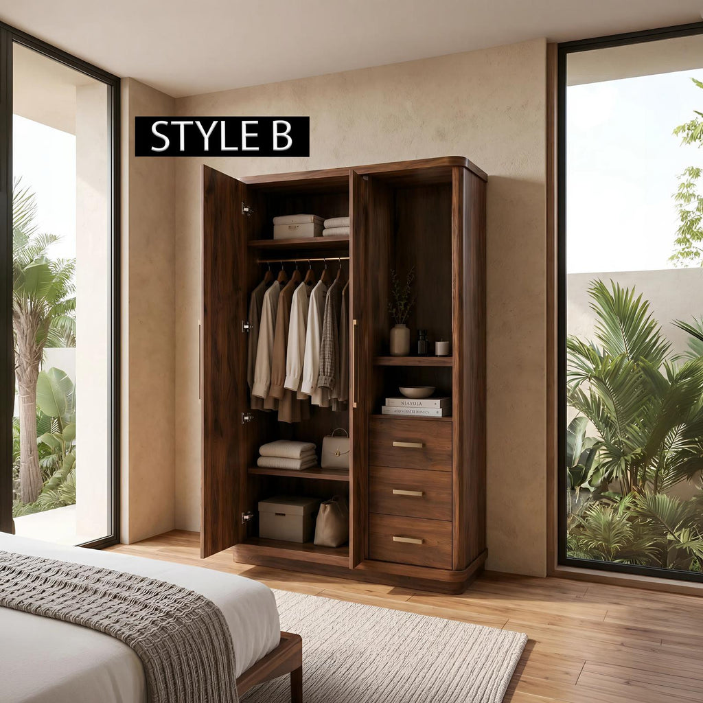 Modern Artistic Form Armoire For Open Lounge Bedroom SILDTTNWDE005