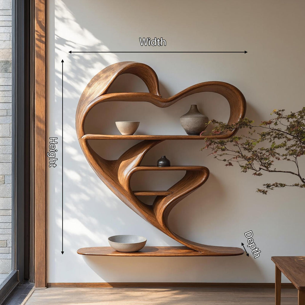 Mid Century Live Edge Bookshelf For Living Room Decor