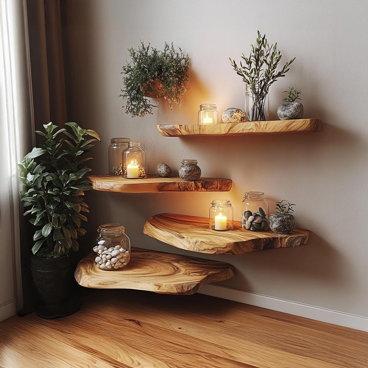 Classic Floating Shelves Living Room Decoration Gift Sets