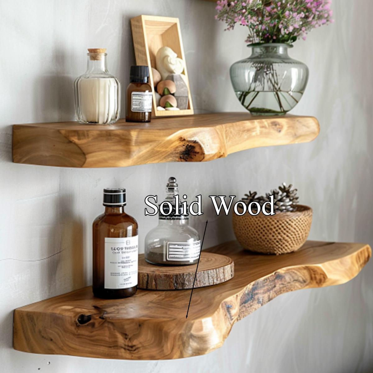 Vintage Floating Shelves Assembly Crafts Custom Decor Home Gift