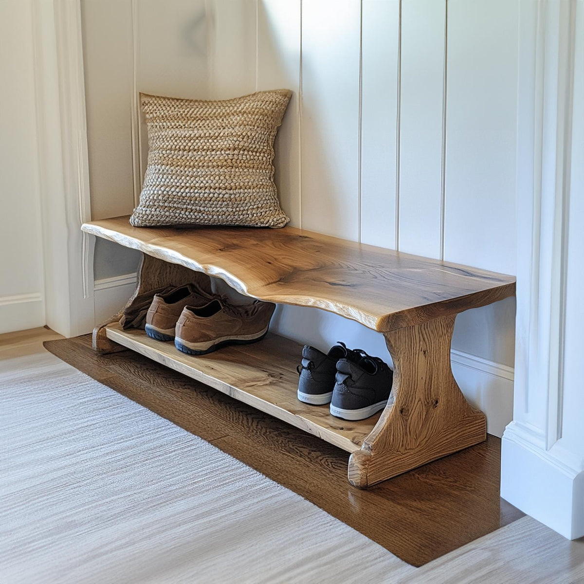 Narrow Shoe Bench Rack Home Decor