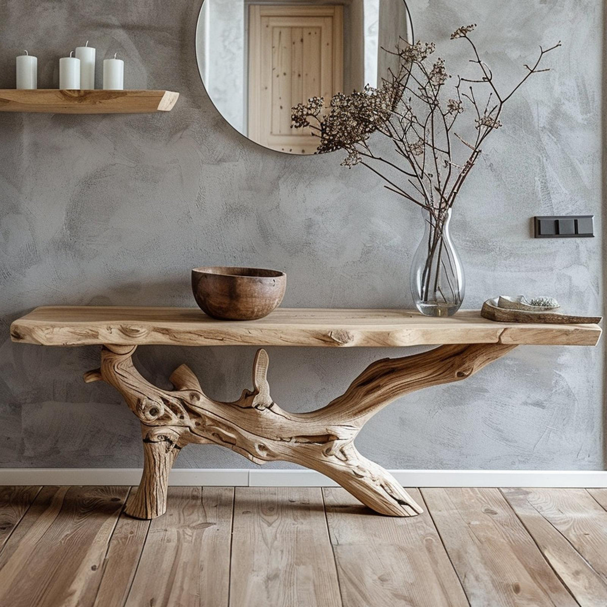Reclaimed Wood Entryway Table SILDTCS024
