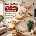 Wood Cat Tree Cat Tower House Stylish Gift For Cat SINLTT009