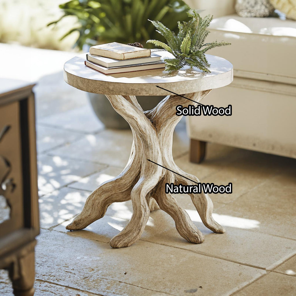 Farmhouse End Table Live Edge End Table Decor