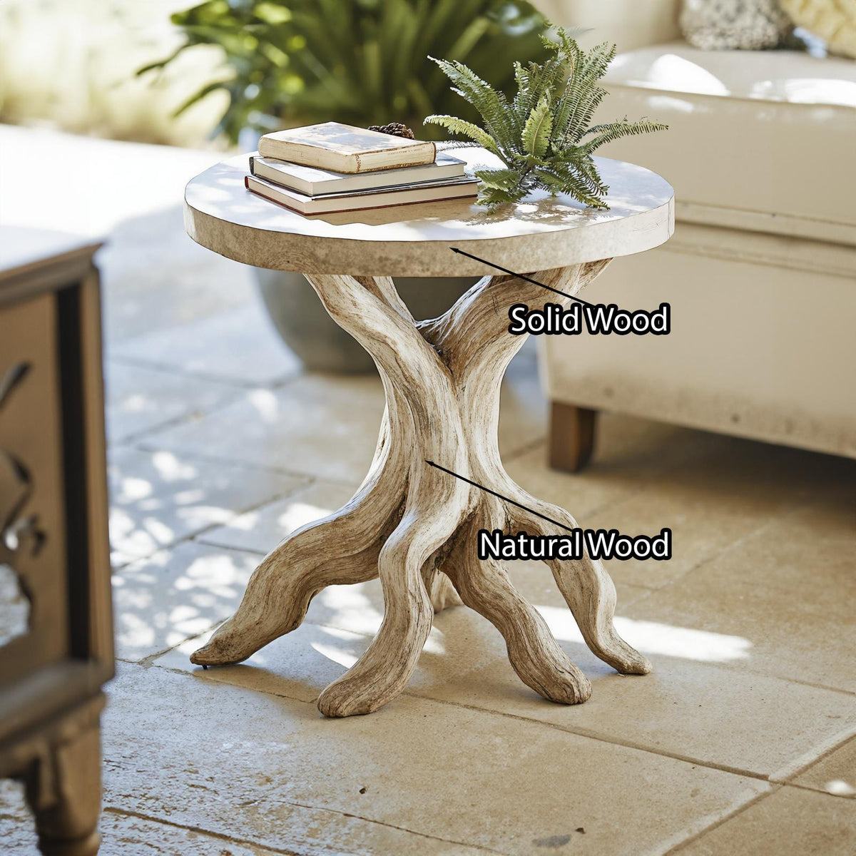 Farmhouse End Table Live Edge End Table Decor