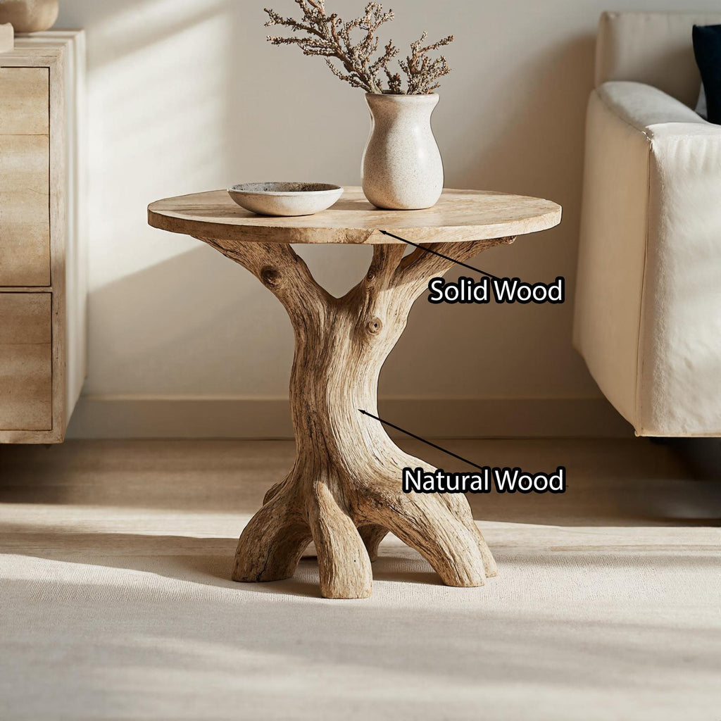 Farmhouse End Table Live Edge Table Home Decor