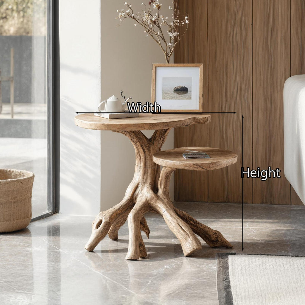 Farmhouse Live Edge End Table Entryway Table