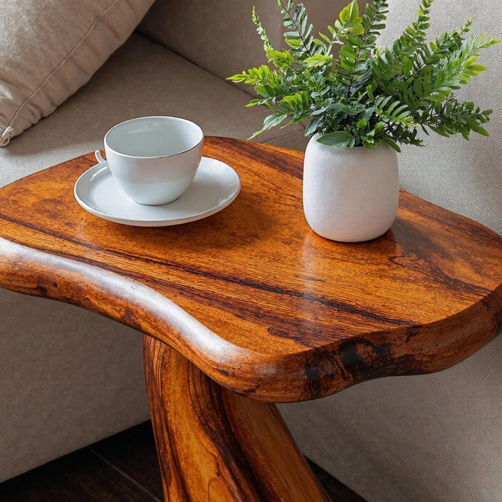 Farmhouse Wooden End Table For Cozy Furniture Decor