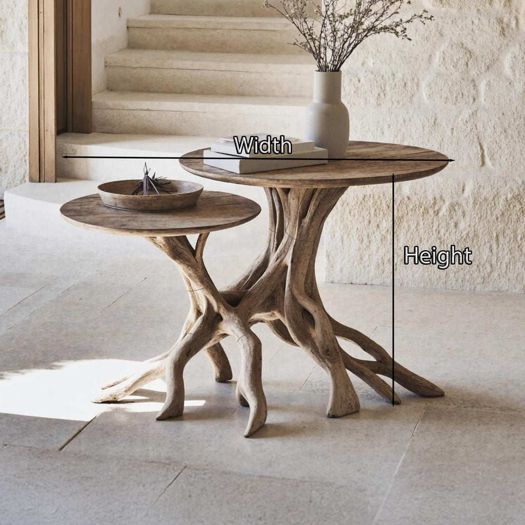 Mid Century Live Edge End Table Home Decor