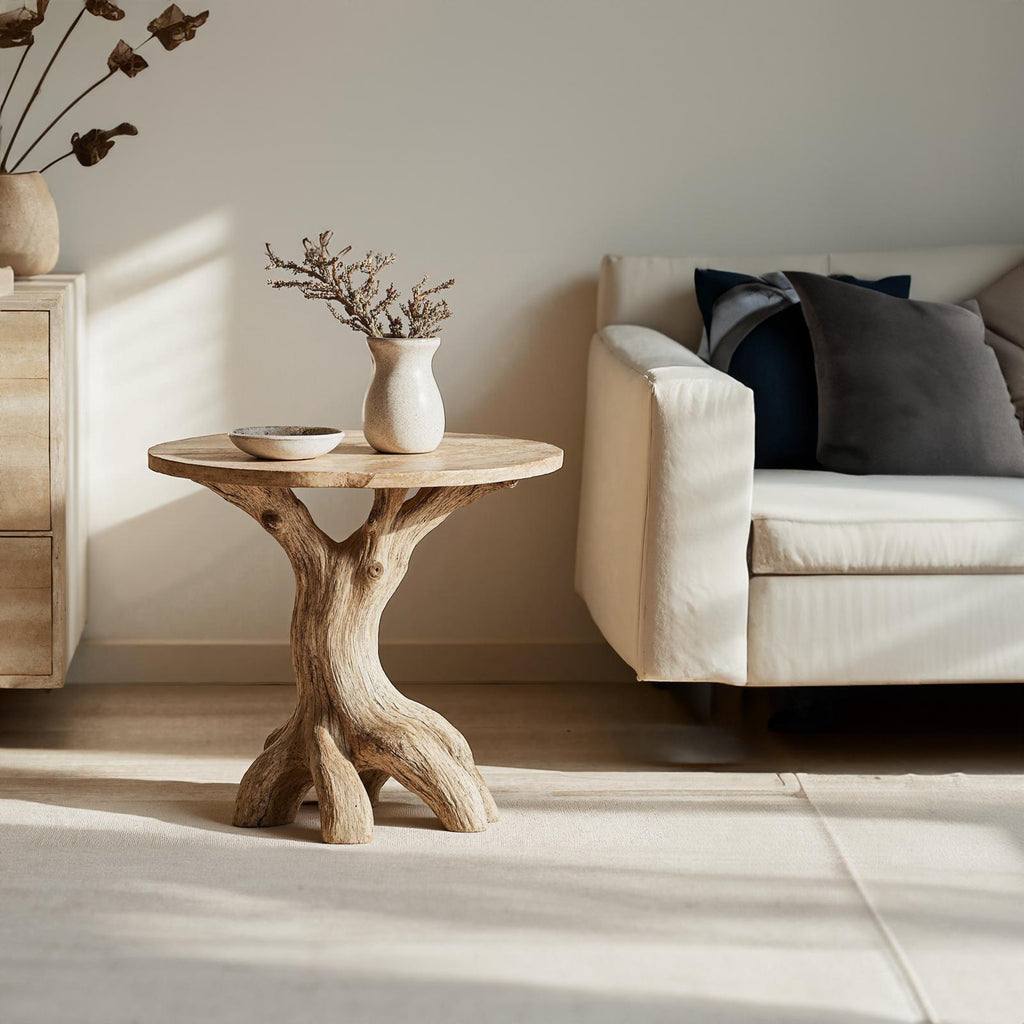 Farmhouse End Table Live Edge Table Home Decor