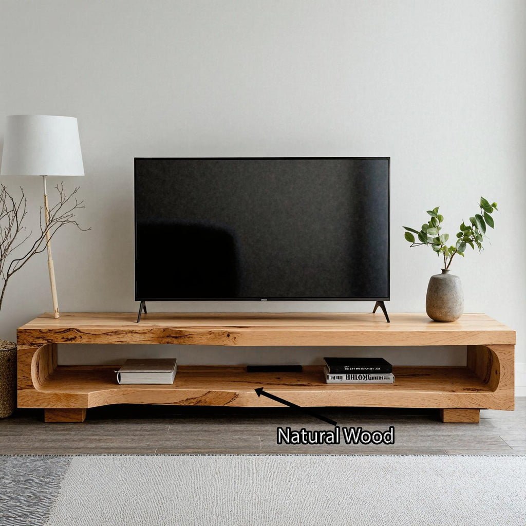 Handcrafted TV Console Rustic TV Cabinet Stand