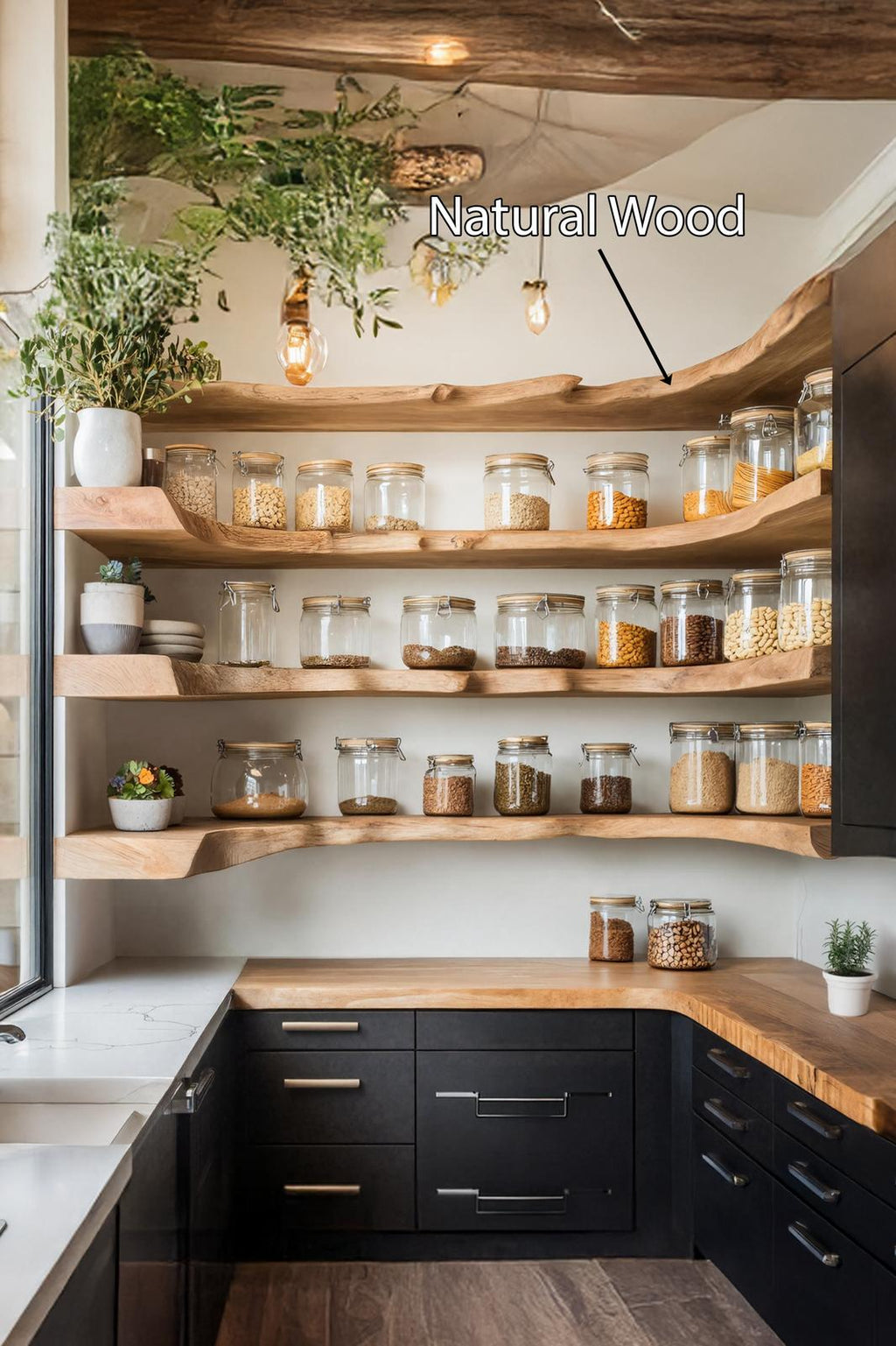 Handcrafted Mid Century Spice Rack For Kitchen Furniture