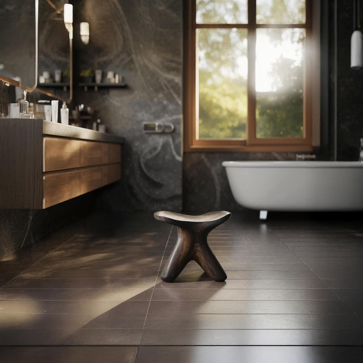 Handcrafted Bath Seat For Stylish Bathroom Furniture
