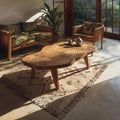 Handcrafted Irregular Wooden Table For Entryway Design SILDTTRCF094