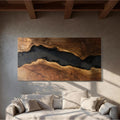 Spry Interior Modern Solid Wood Wall Sculpture, Handcrafted Wooden Wall Art Panel Decor for Bedroom & Living Room, SILDTTRWA032
