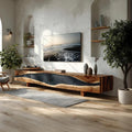 Spry Interior Rustic Farmhouse Solid Wood TV Cabinet, Vintage Wooden Media Console & Entertainment Center Unit, SILDTTNTVC107
