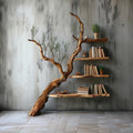 Tree Branch Shelf Solid Wood Bookcase